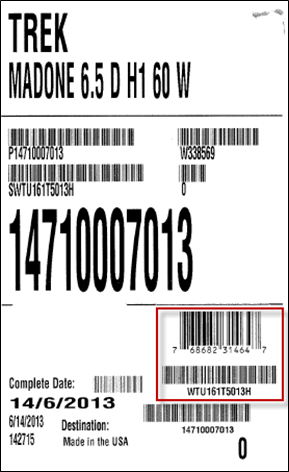 trek bike serial number decode